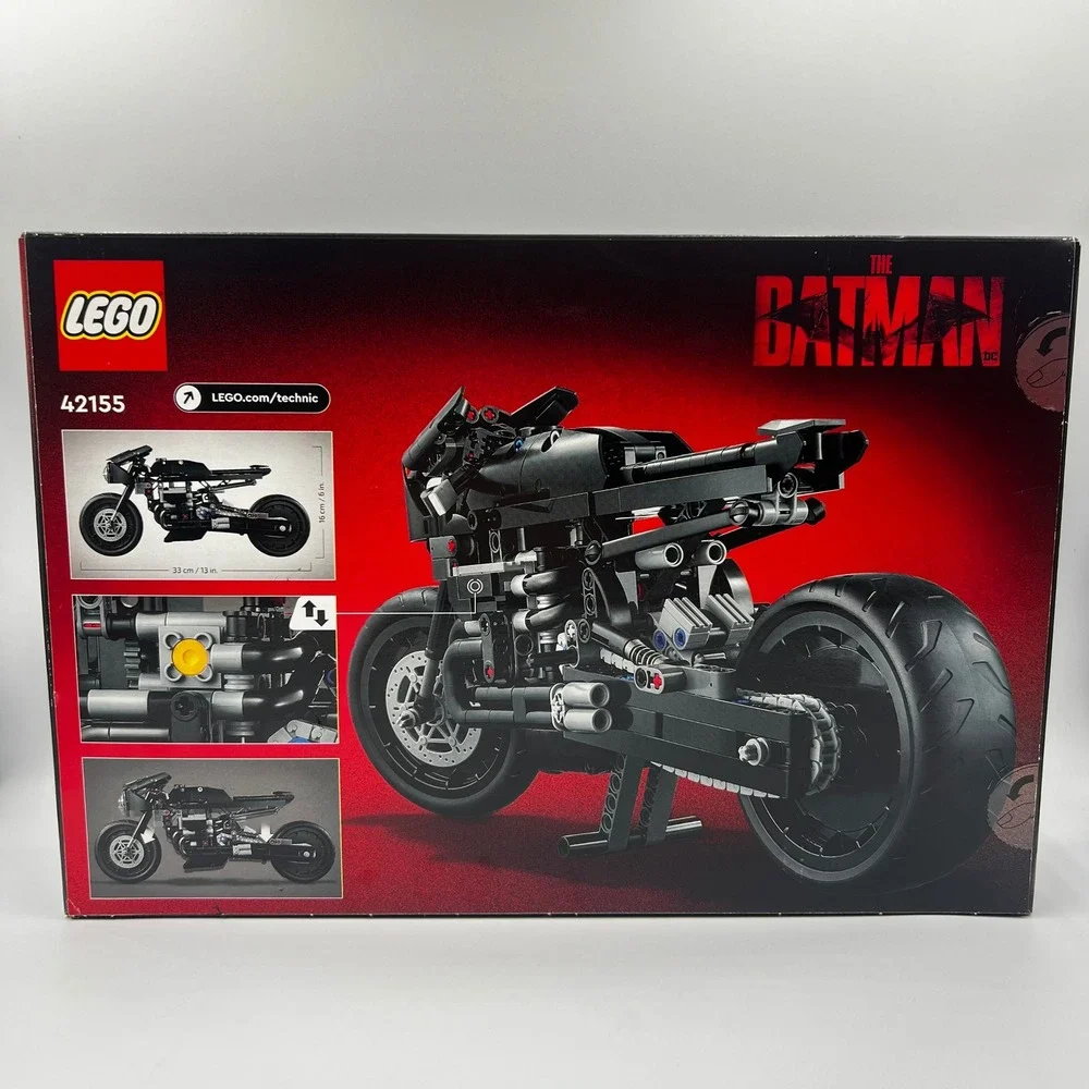 New LEGO Technic The Batman Batcycle 42155 DC Superhero Motorcycle Toy 641 Pcs